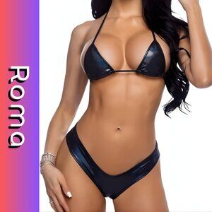 Roma Shimmer Tri Top & Booty Short Set